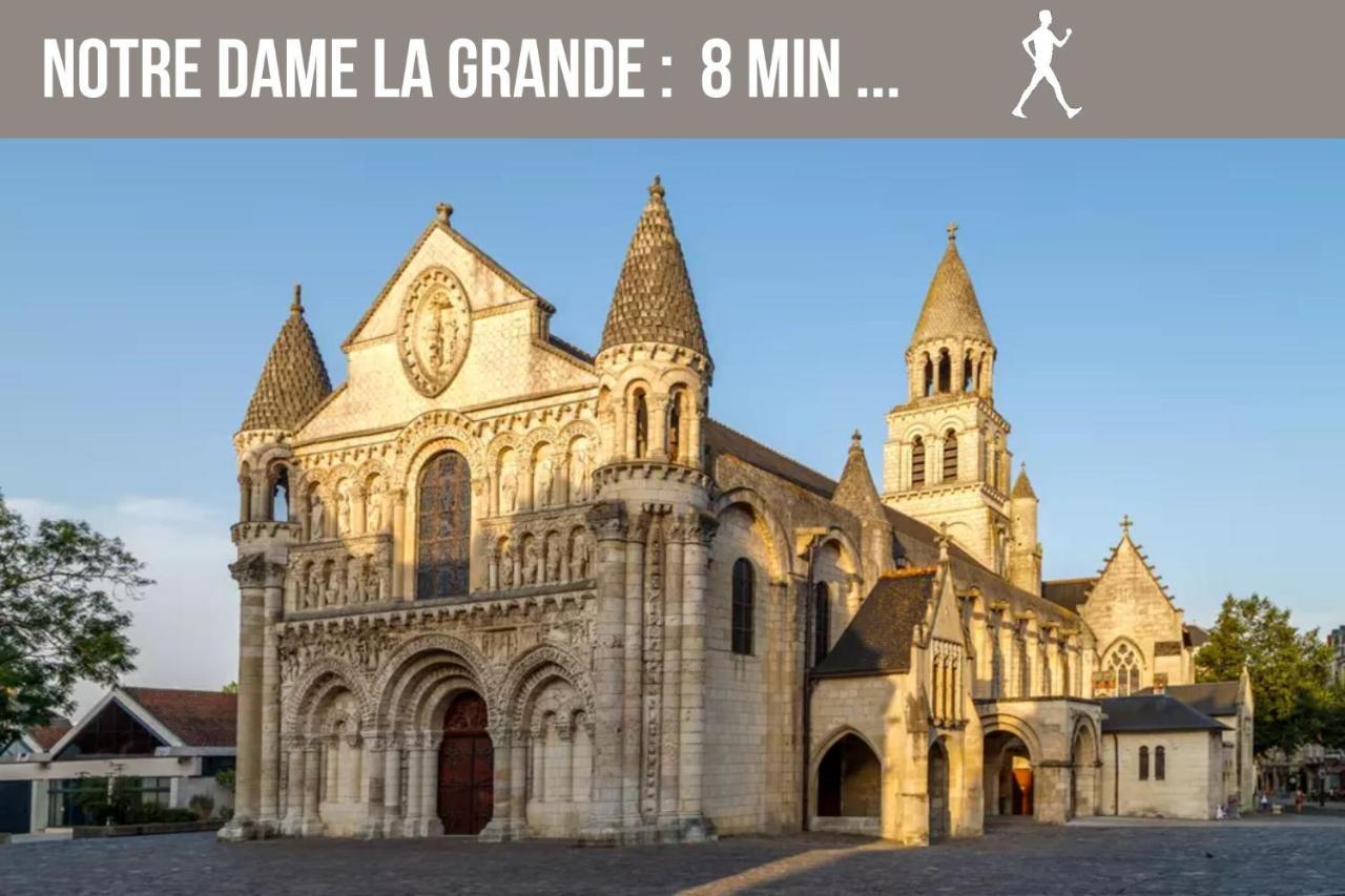 Chambres Poitiers Centre Ville - Salle De Bain, Refrigerateur, Tv Et Machine A Cafe Privatifs - Cuisine Commune - Terrasse - Hotel De Ville A 200M 外观 照片