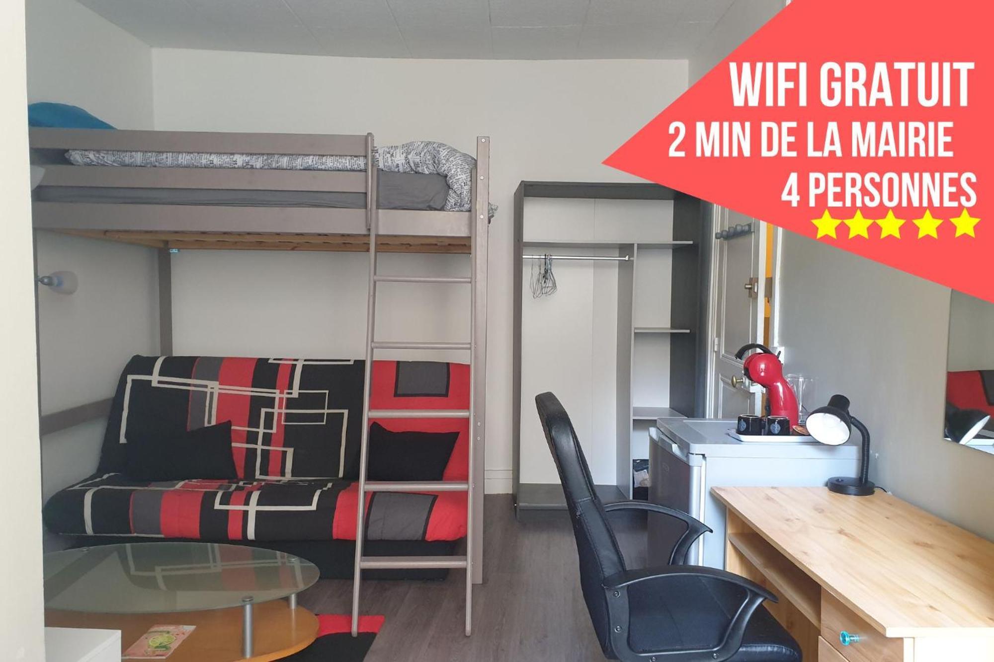 Chambres Poitiers Centre Ville - Salle De Bain, Refrigerateur, Tv Et Machine A Cafe Privatifs - Cuisine Commune - Terrasse - Hotel De Ville A 200M 客房 照片